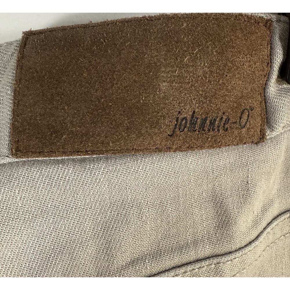 Johnnie O Chrome Flat Front Lightweight Lino Chino Linen Straight Leg Pant 35X34 - Picture 6 of 12